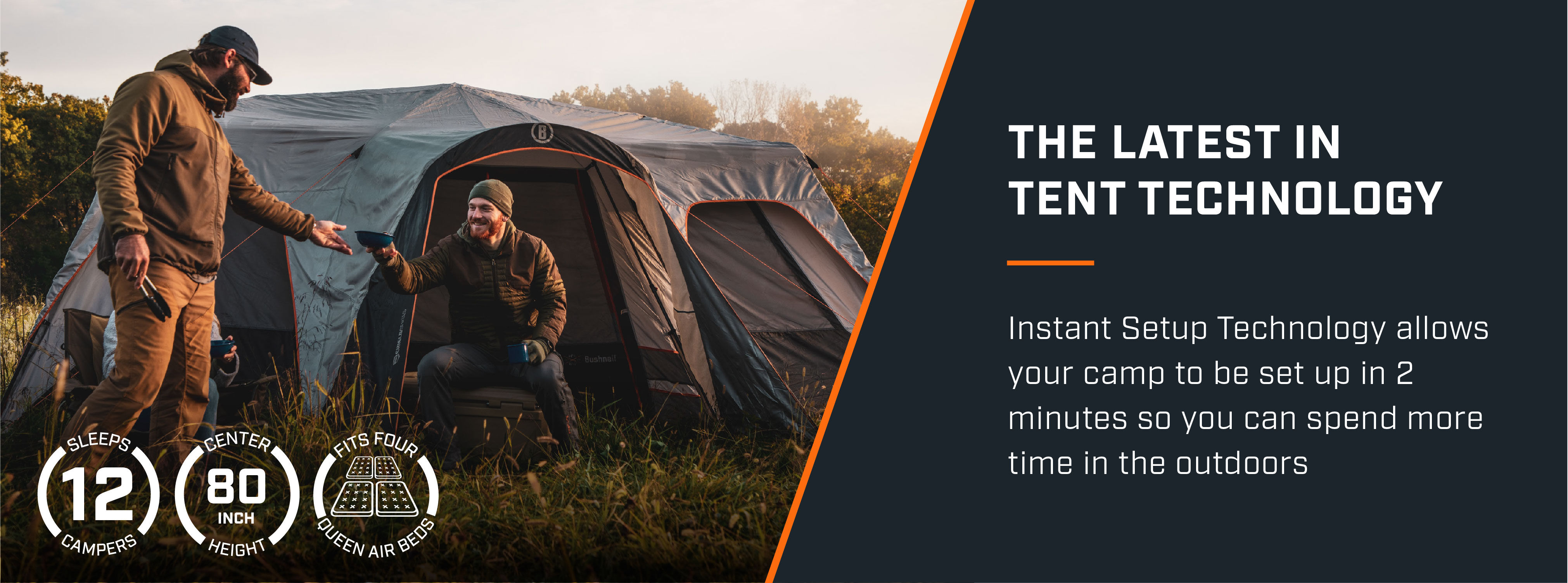 12 Person Instant Cabin Tent Bushnell